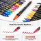 24-Color Dual Tip Acrylic Paint Pens Markers Premium for Wood, Canvas, Stone, Rock, Glass, Ceramic Surfaces DIY Crafts and Art Supplies